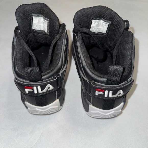 Fila Grant Hill 2 Mid Top Sneakers Youth Kids Size 6 US Black Basketball Shoes - Picture 8 of 12